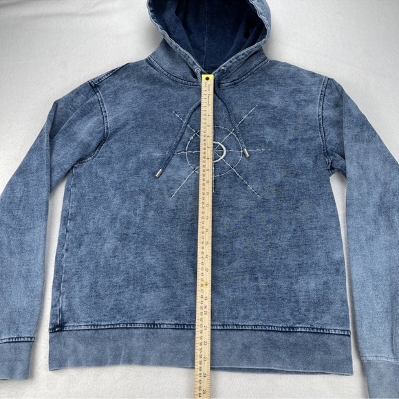 DR.WOO x Nyden Los Angeles Size M Denim Embroidered Compass Pullover Hoodie - Picture 11 of 13